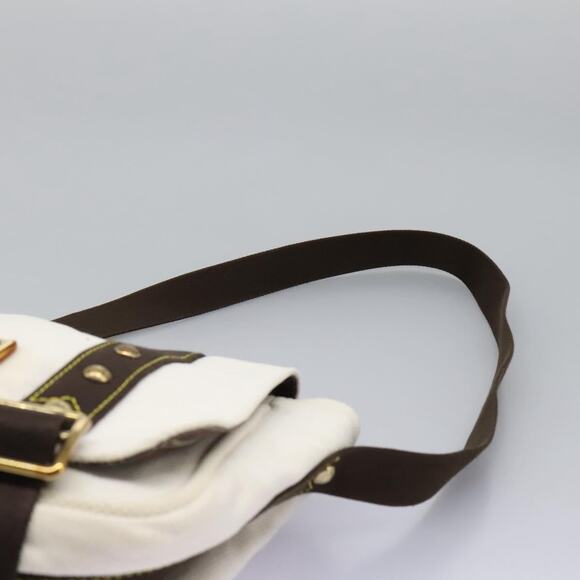 LOUIS VUITTON Antigua Buzas PM Shoulder Bag Canvas White M40042 - Picture 14 of 16